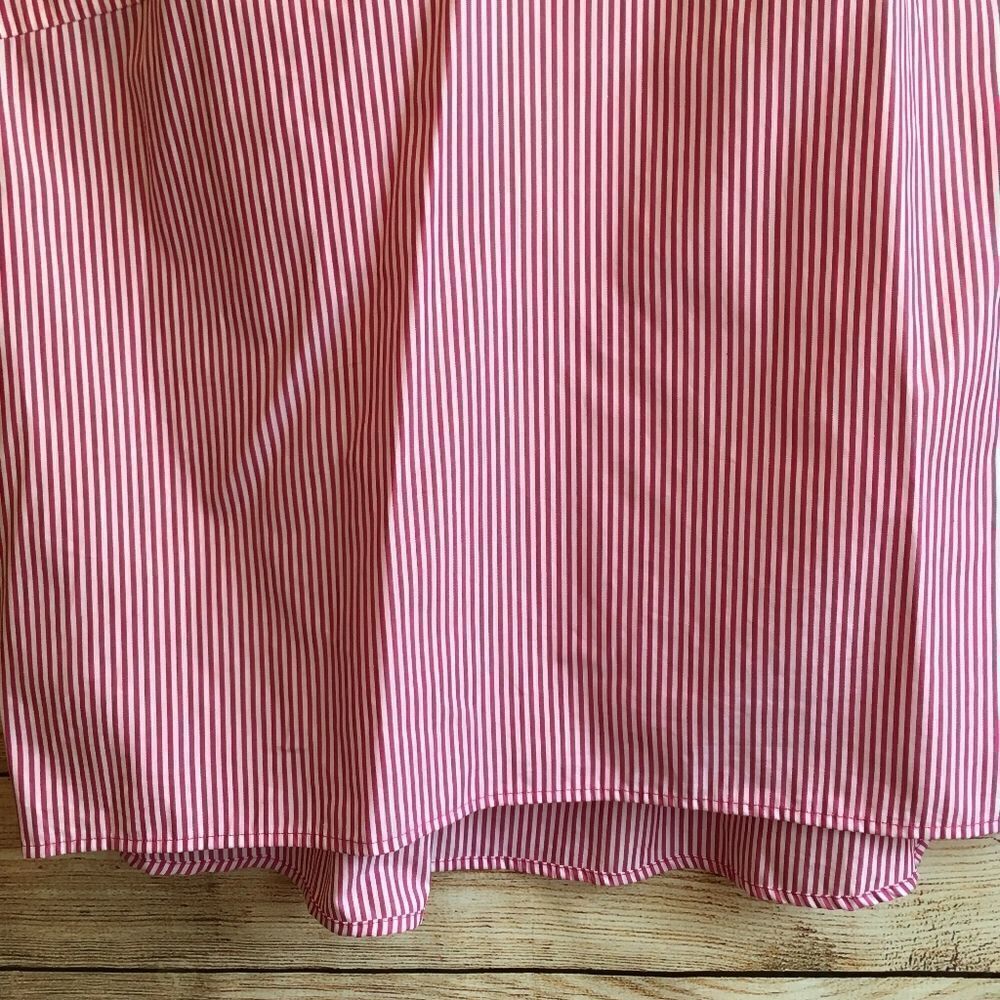 NEW WITHOUT TAGS CUPIO PINK AND WHITE STRIPED TOP - Picture 3 of 6